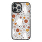 Halloween Ghost iPhone 13 Pro Max Black Impact Case on Silver phone