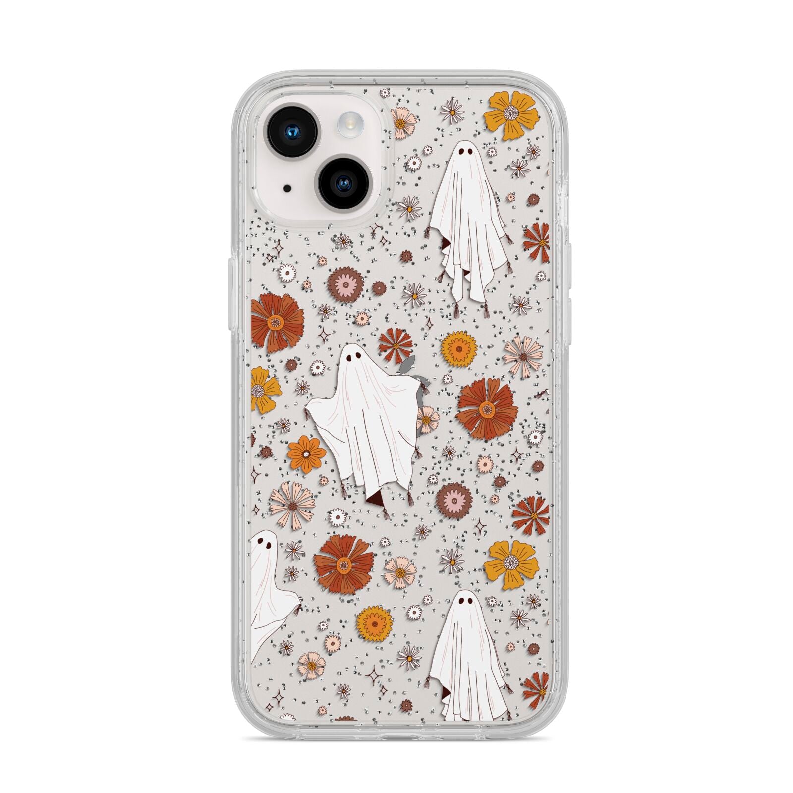 Halloween Ghost iPhone 14 Plus Glitter Tough Case Starlight