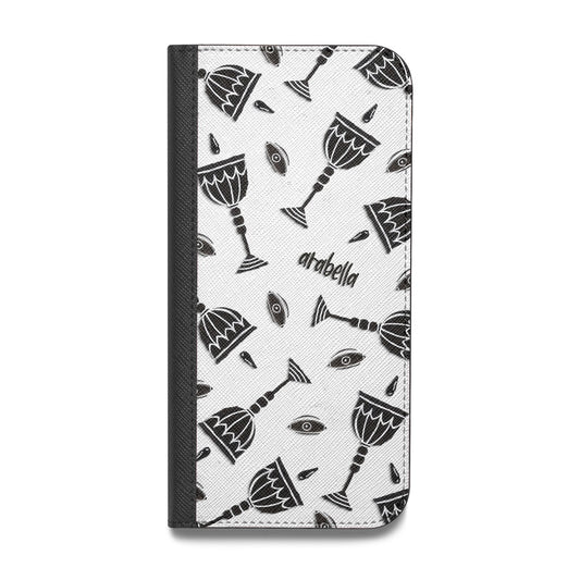 Halloween Goblet Vegan Leather Flip iPhone Case