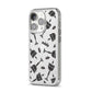 Halloween Goblet iPhone 14 Pro Clear Tough Case Silver Angled Image