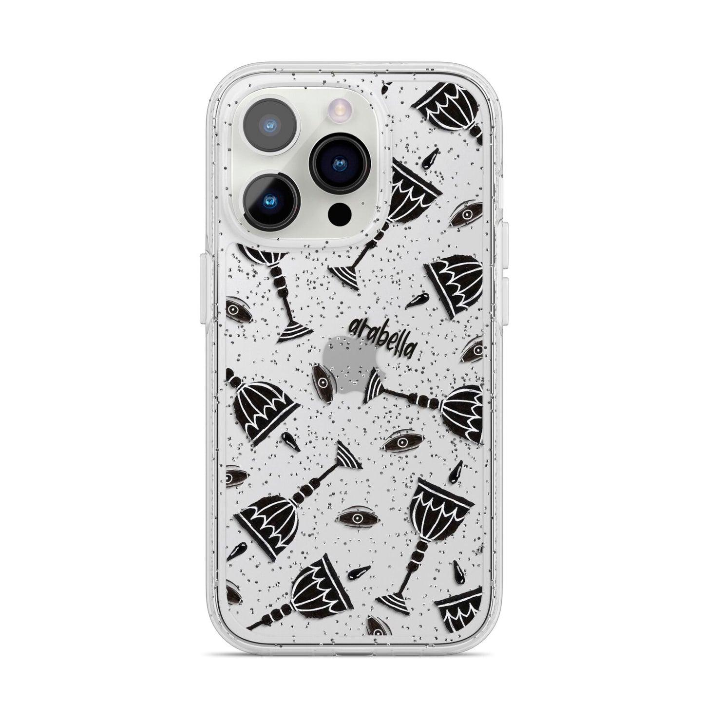 Halloween Goblet iPhone 14 Pro Glitter Tough Case Silver