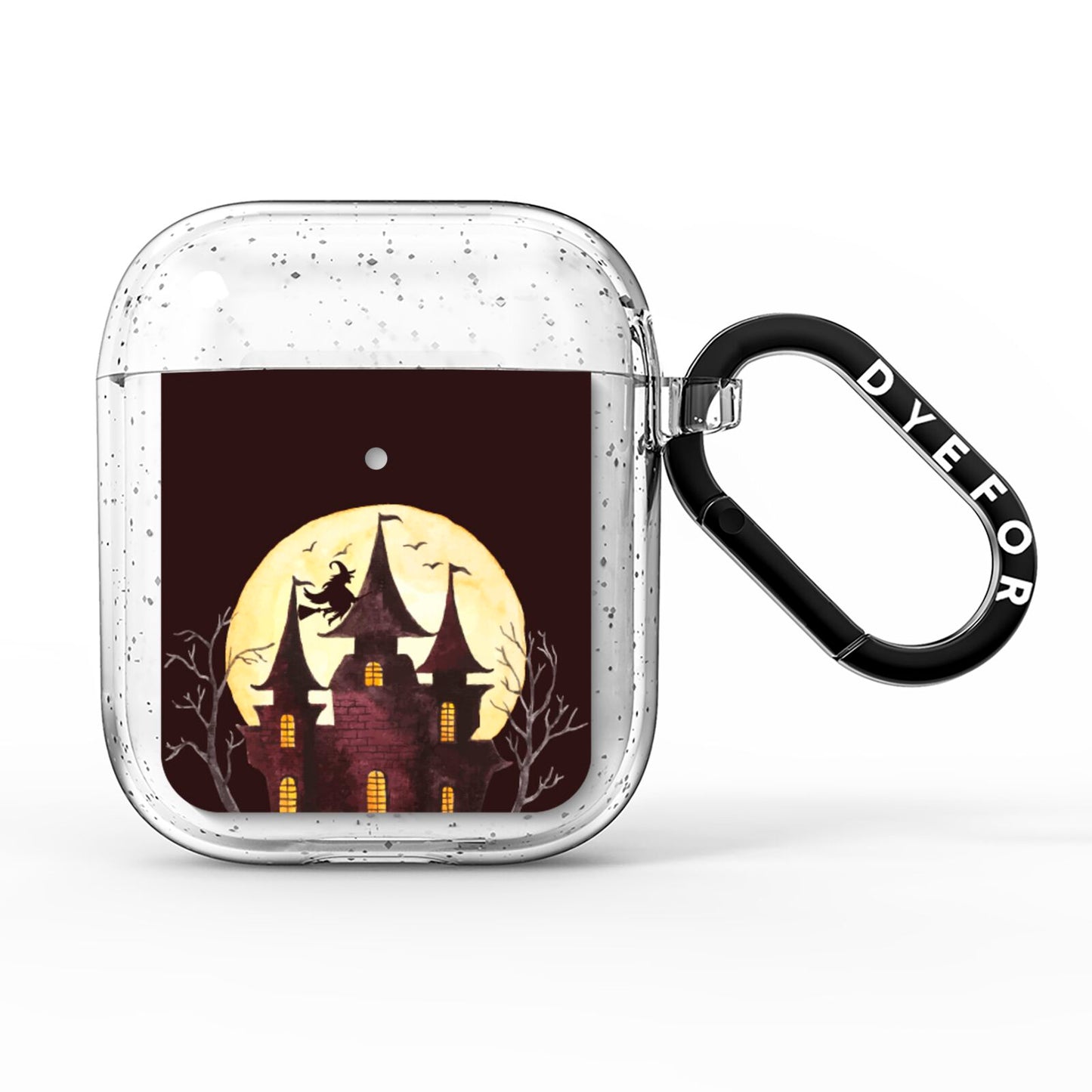 Halloween Haunted House AirPods Glitter Case