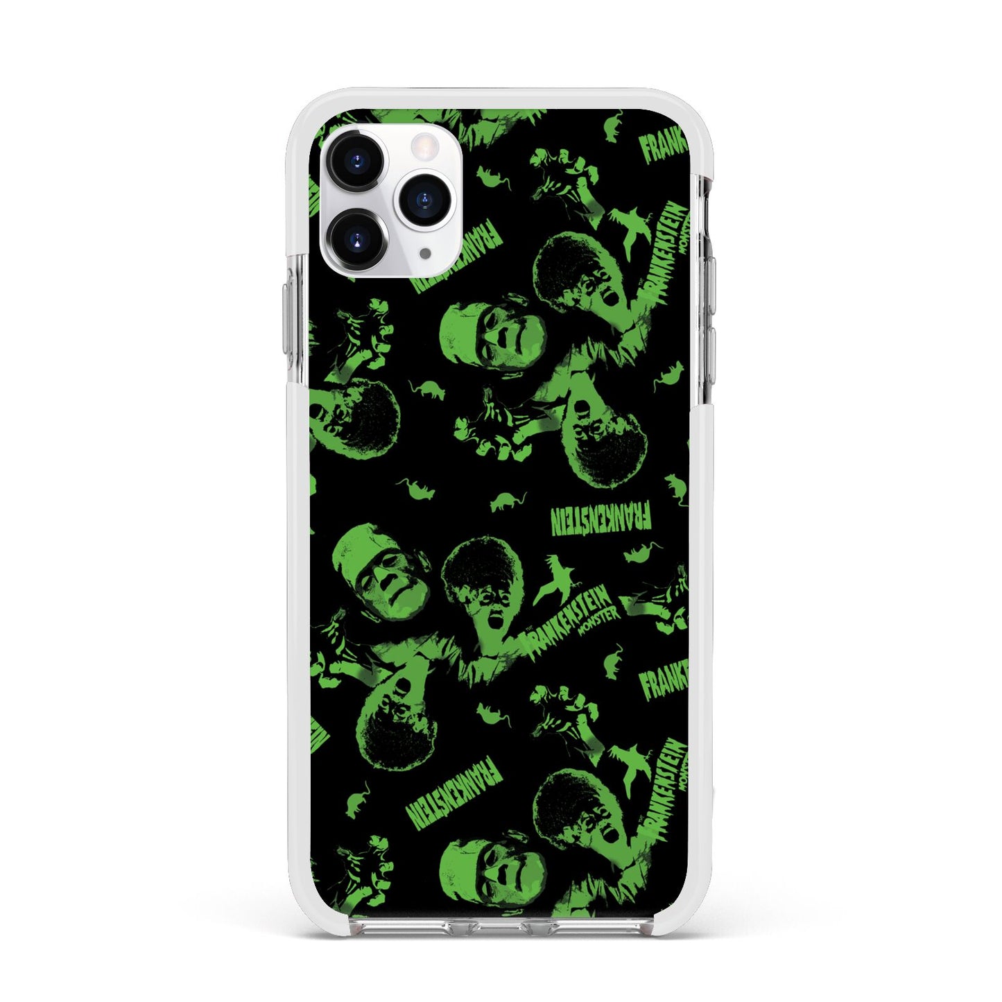 Halloween Monster Apple iPhone 11 Pro Max in Silver with White Impact Case