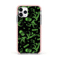 Halloween Monster Apple iPhone 11 Pro in Silver with Pink Impact Case