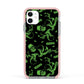 Halloween Monster Apple iPhone 11 in White with Pink Impact Case