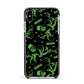 Halloween Monster Apple iPhone Xs Max Impact Case Black Edge on Silver Phone