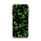 Halloween Monster Apple iPhone Xs Max Impact Case Pink Edge on Gold Phone