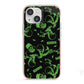 Halloween Monster iPhone 13 Mini TPU Impact Case with Pink Edges