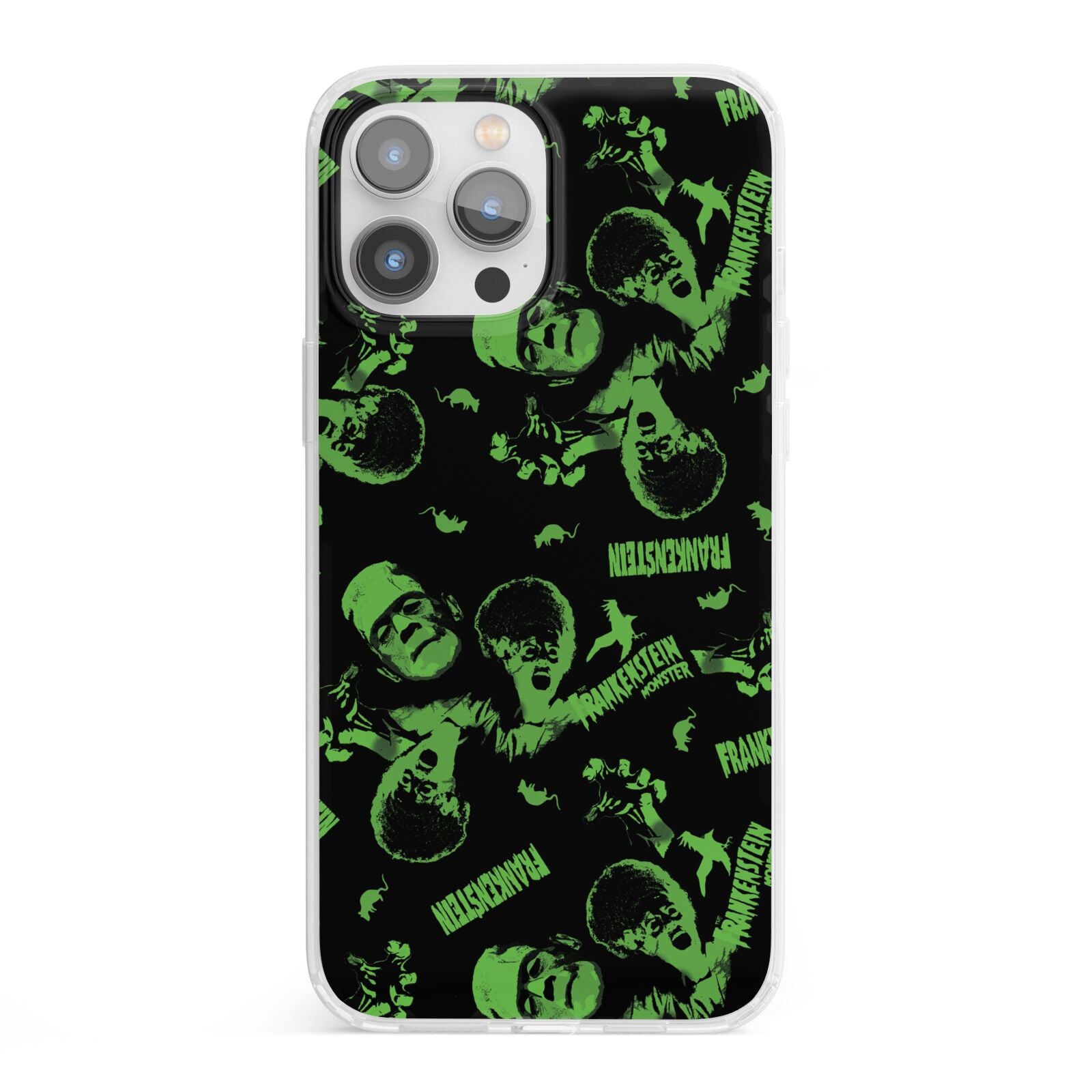 Halloween Monster iPhone 13 Pro Max Clear Bumper Case
