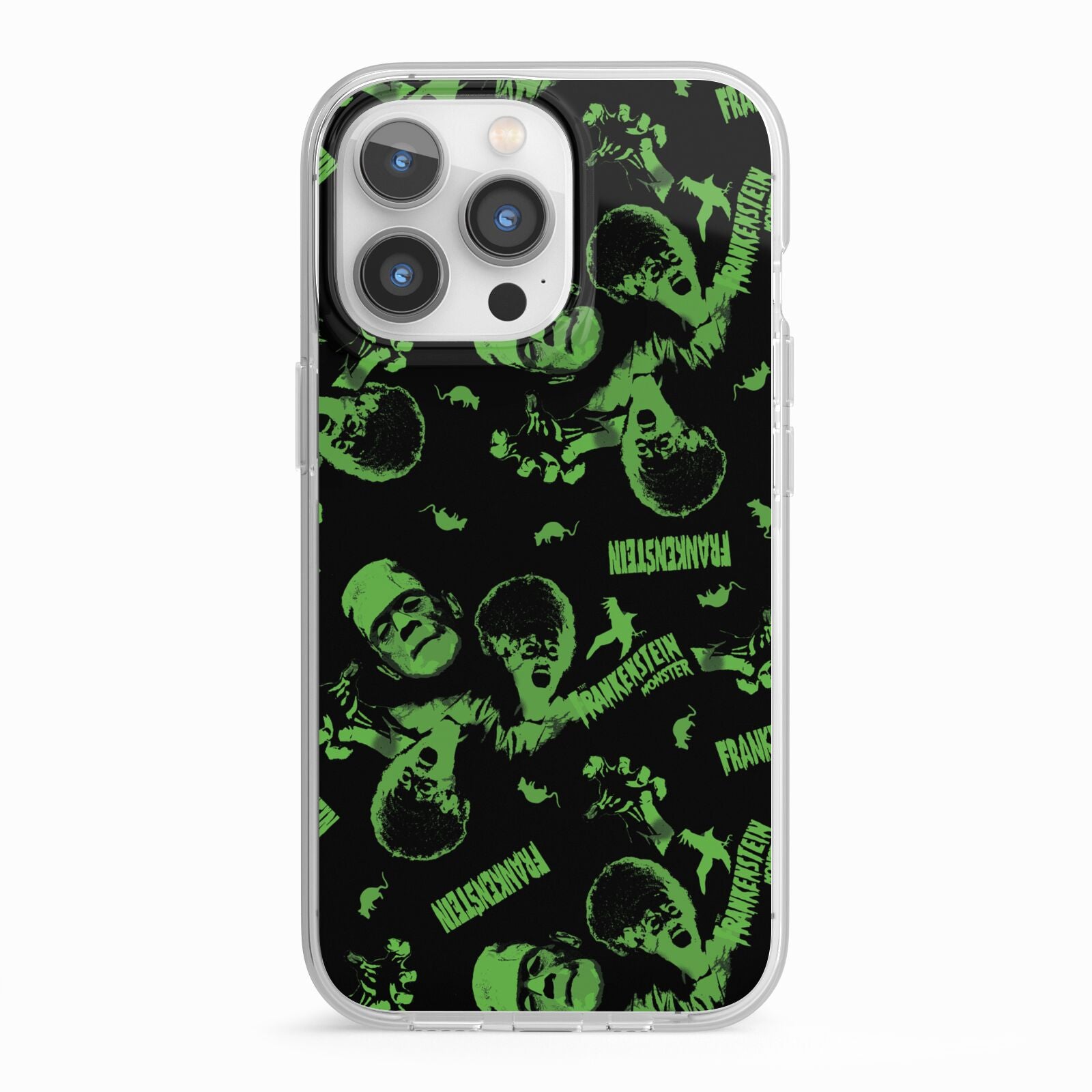 Halloween Monster iPhone 13 Pro TPU Impact Case with White Edges