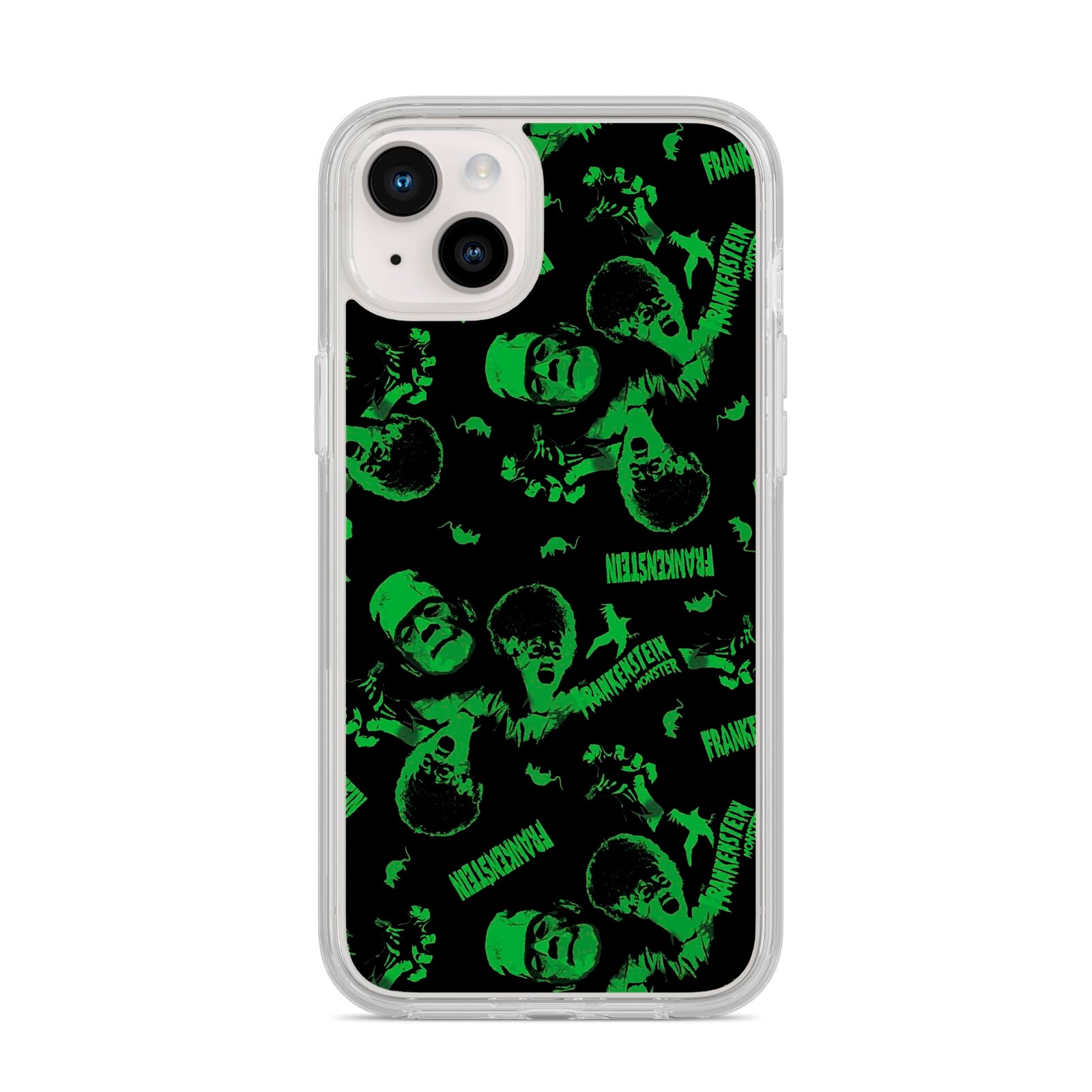 Halloween Monster iPhone 14 Plus Clear Tough Case Starlight