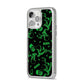 Halloween Monster iPhone 14 Pro Max Glitter Tough Case Silver Angled Image