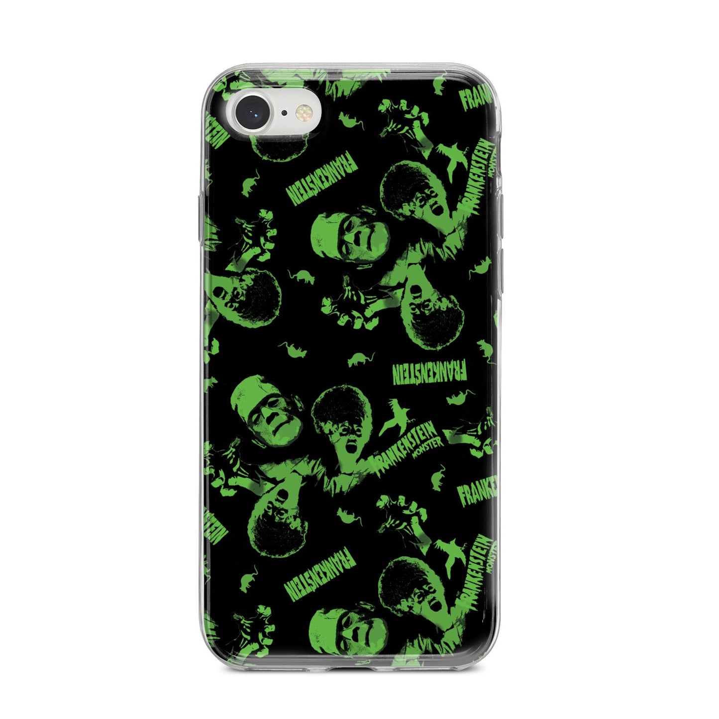 Halloween Monster iPhone 8 Bumper Case on Silver iPhone