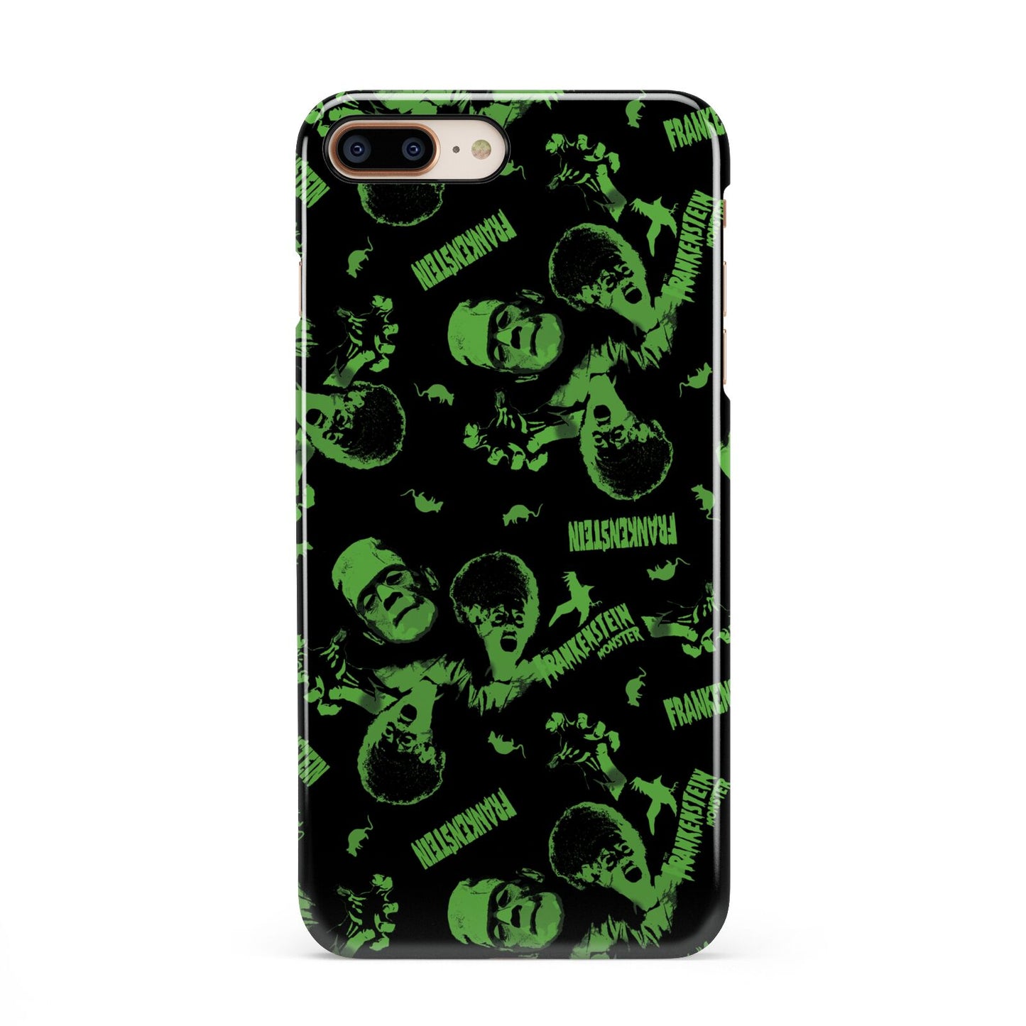 Halloween Monster iPhone 8 Plus 3D Snap Case on Gold Phone
