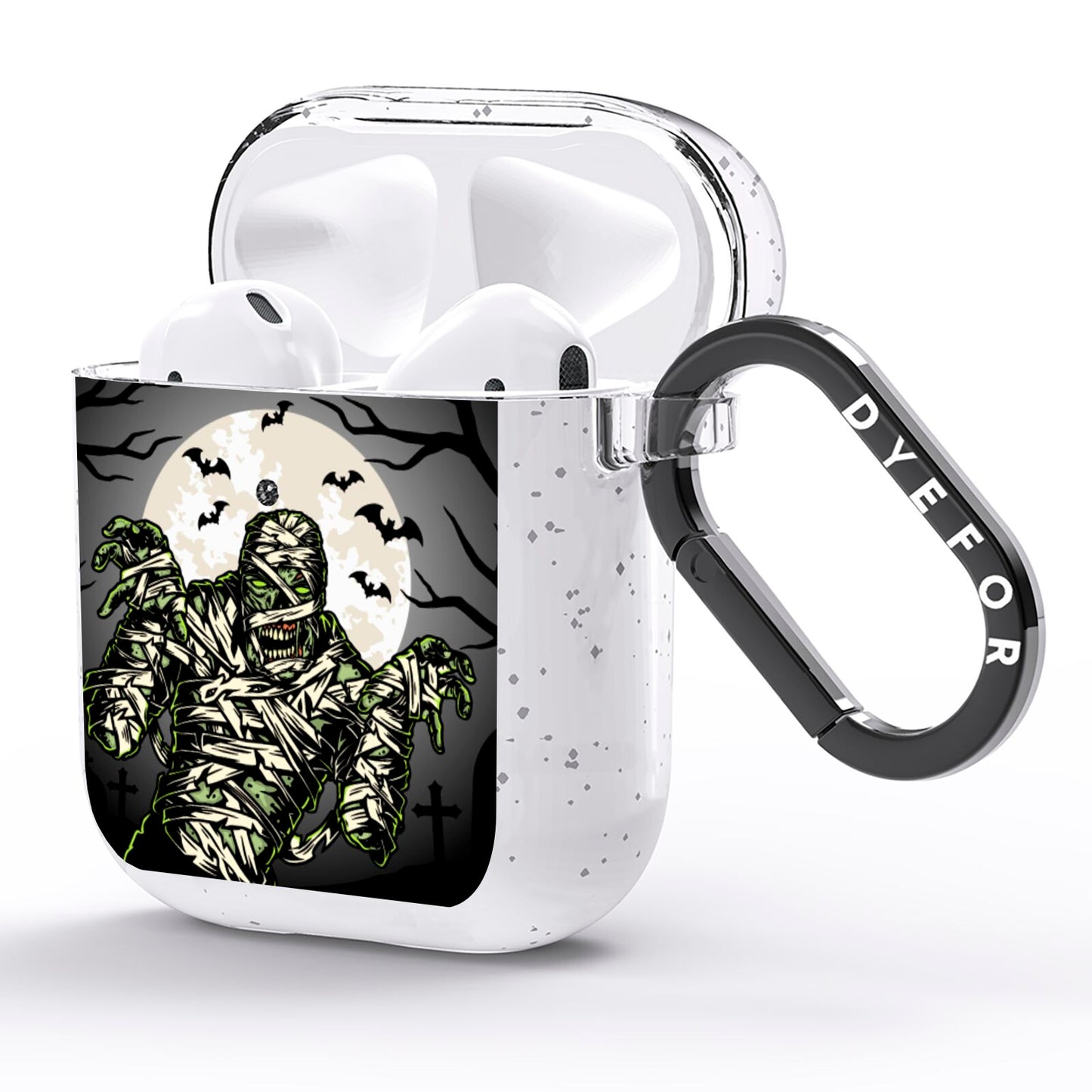 Halloween Mummy AirPods Glitter Case Side Image