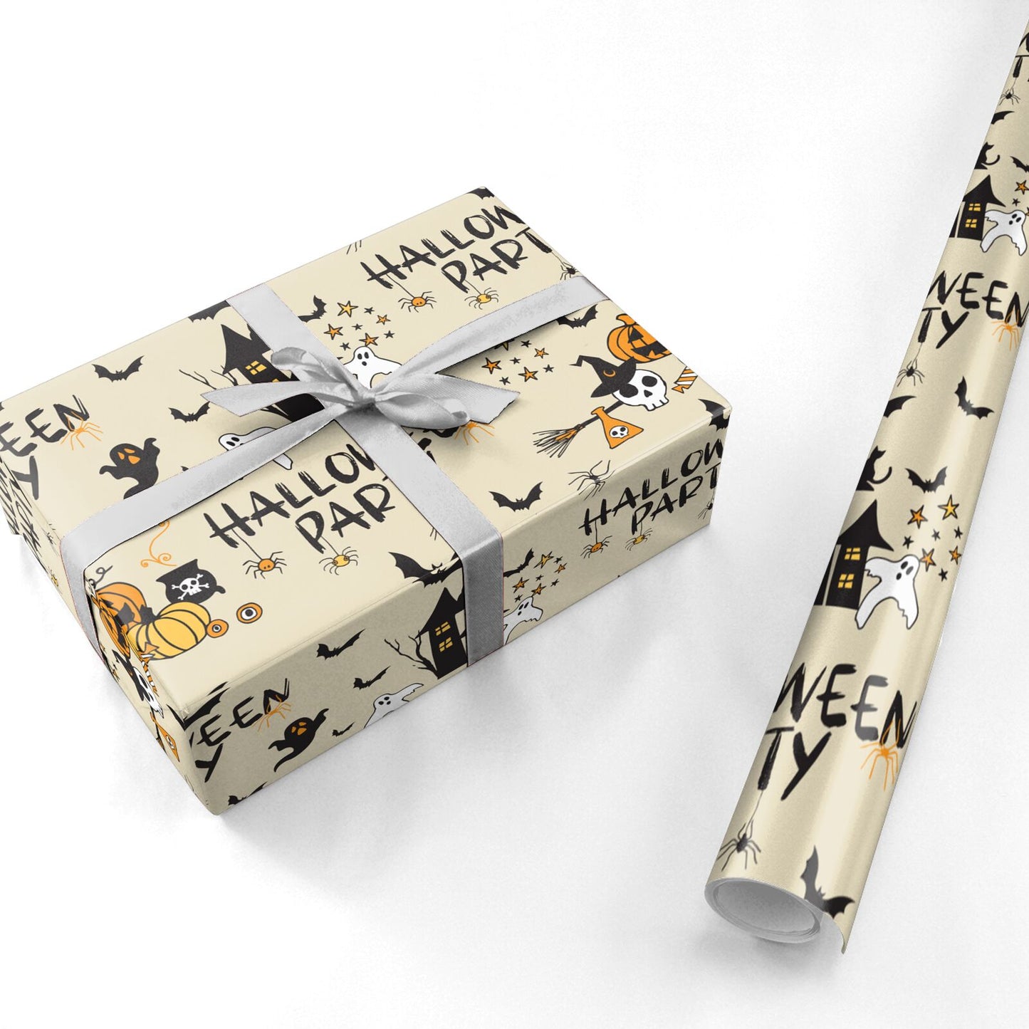 Halloween Party Personalised Wrapping Paper