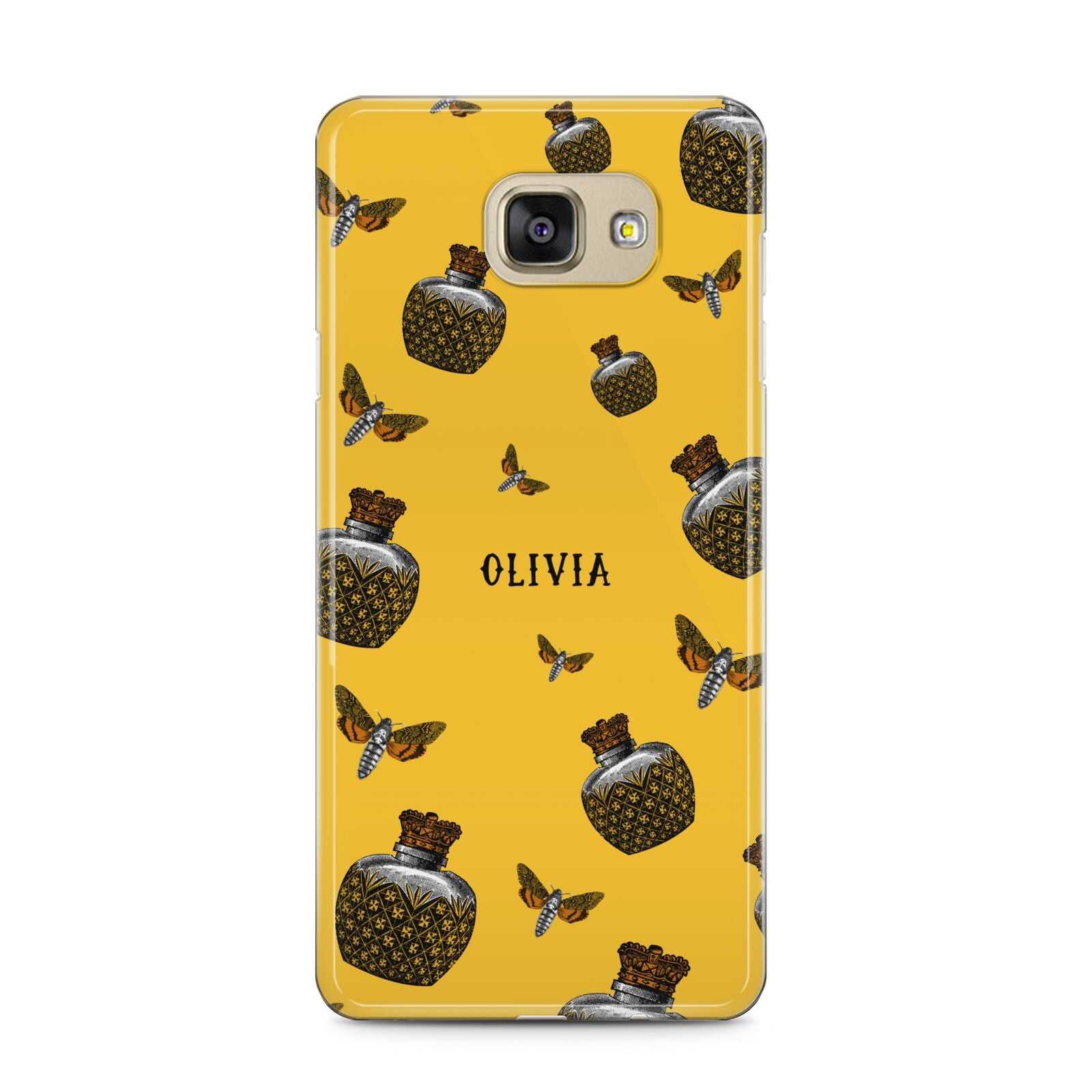 Halloween Potion Personalised Samsung Galaxy A5 2016 Case on gold phone