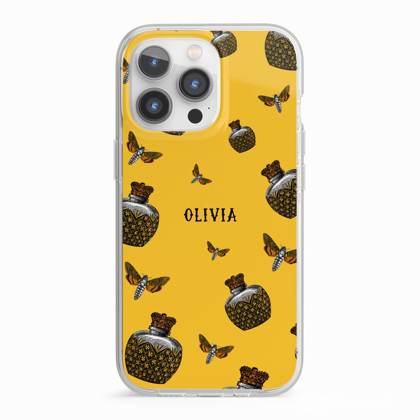 Halloween Potion Personalised iPhone 13 Pro TPU Impact Case with White Edges