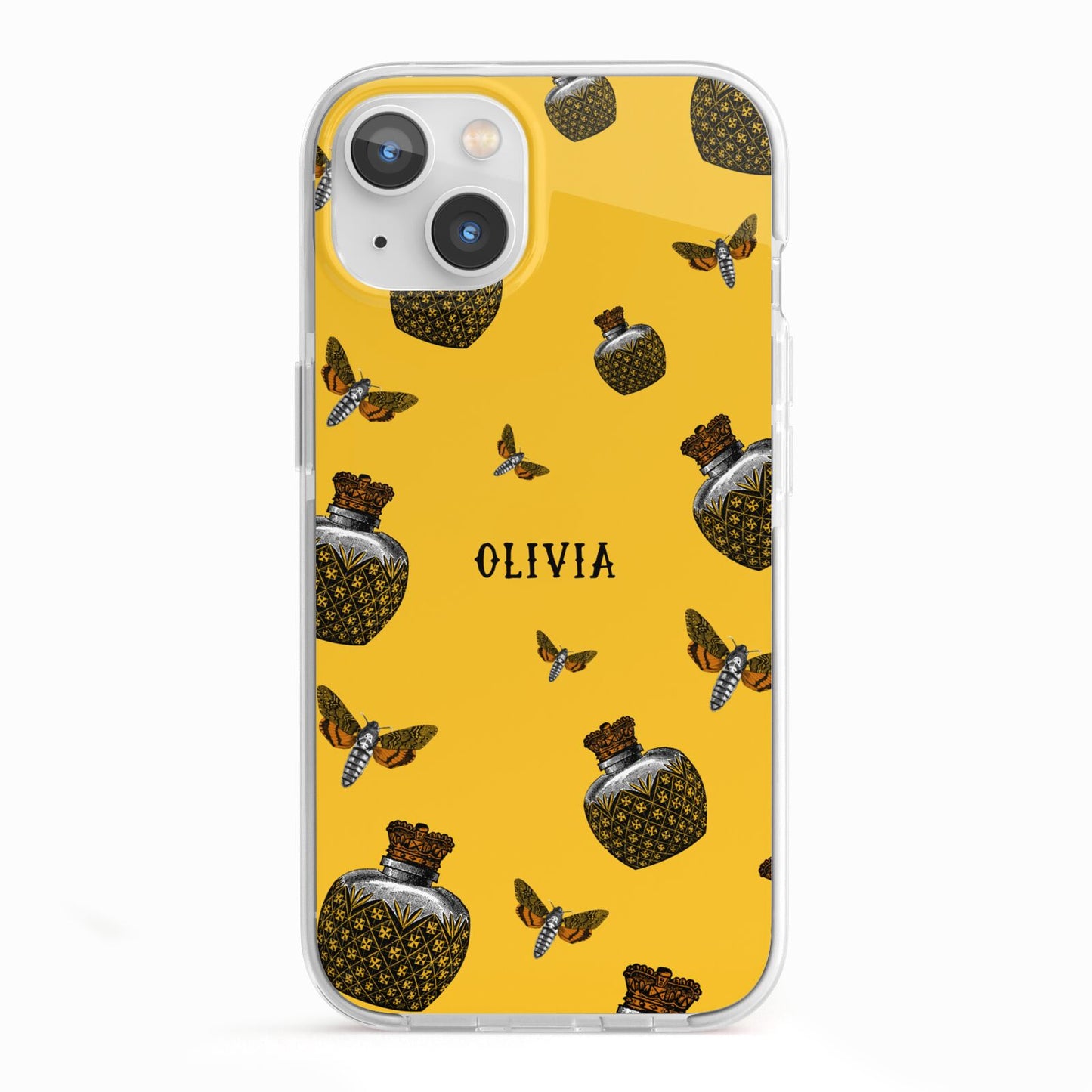 Halloween Potion Personalised iPhone 13 TPU Impact Case with White Edges