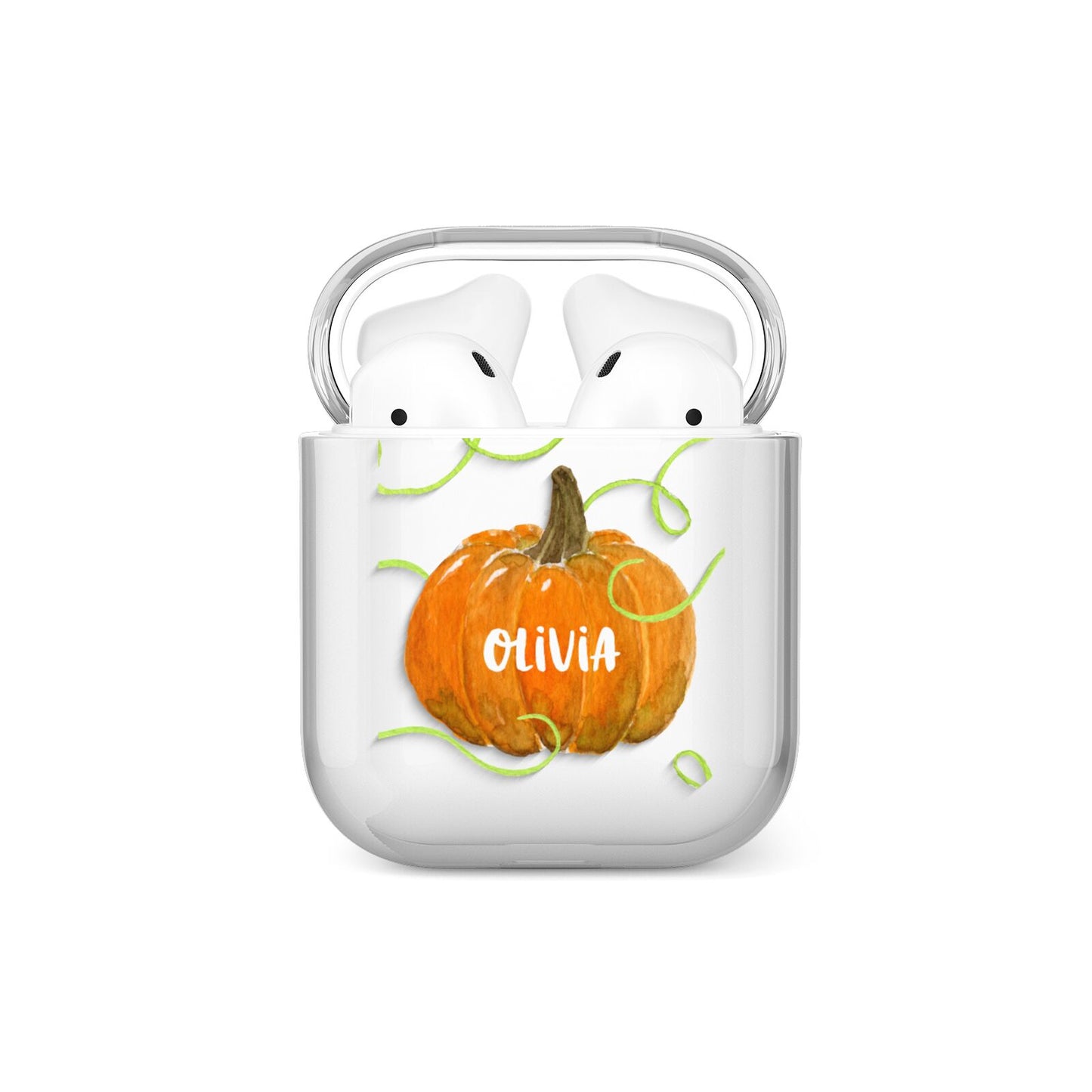 Halloween Pumpkin Personalised AirPods Case