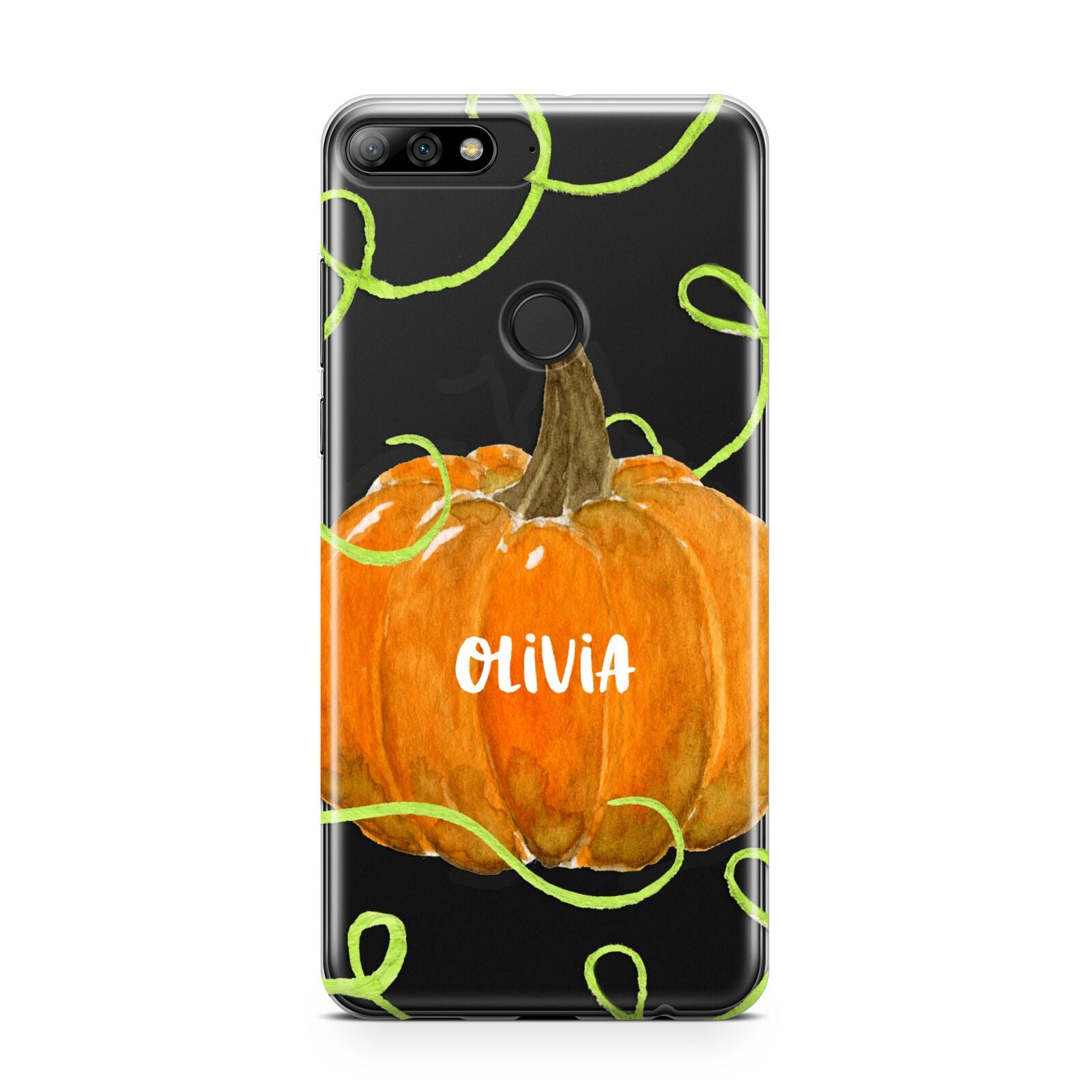 Halloween Pumpkin Personalised Huawei Y7 2018