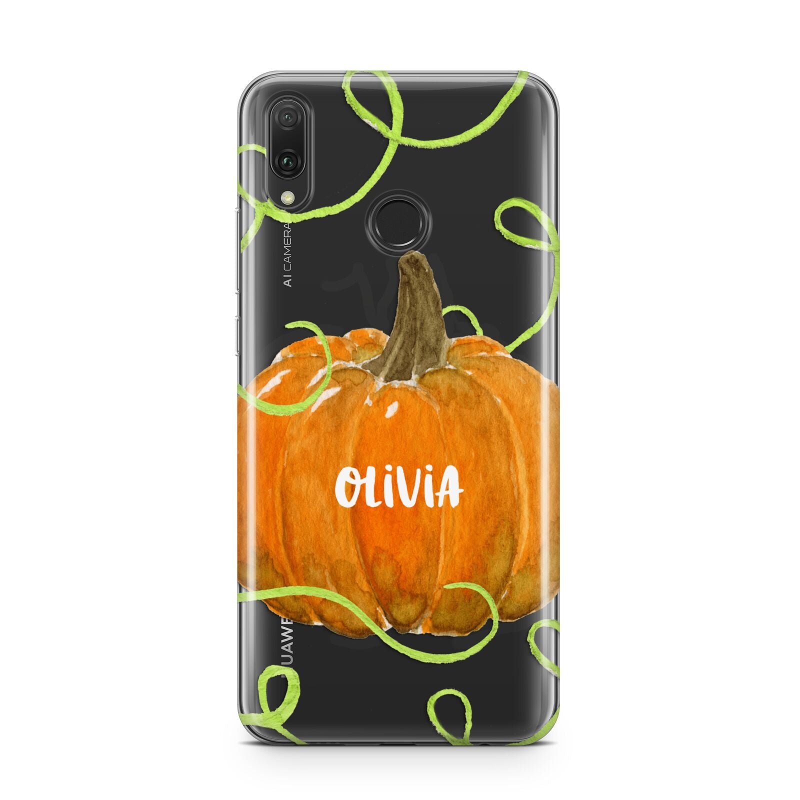 Halloween Pumpkin Personalised Huawei Y9 2019