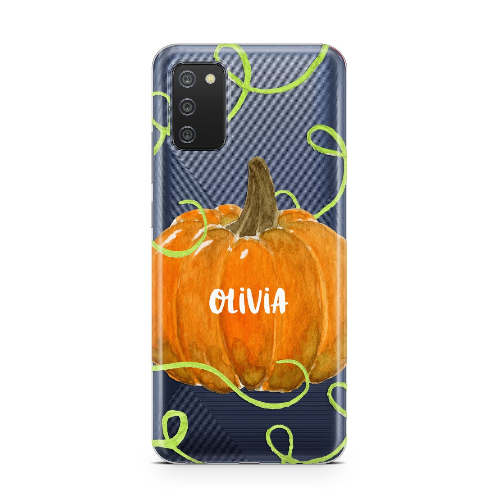 Halloween Pumpkin Personalised Samsung A02s Case