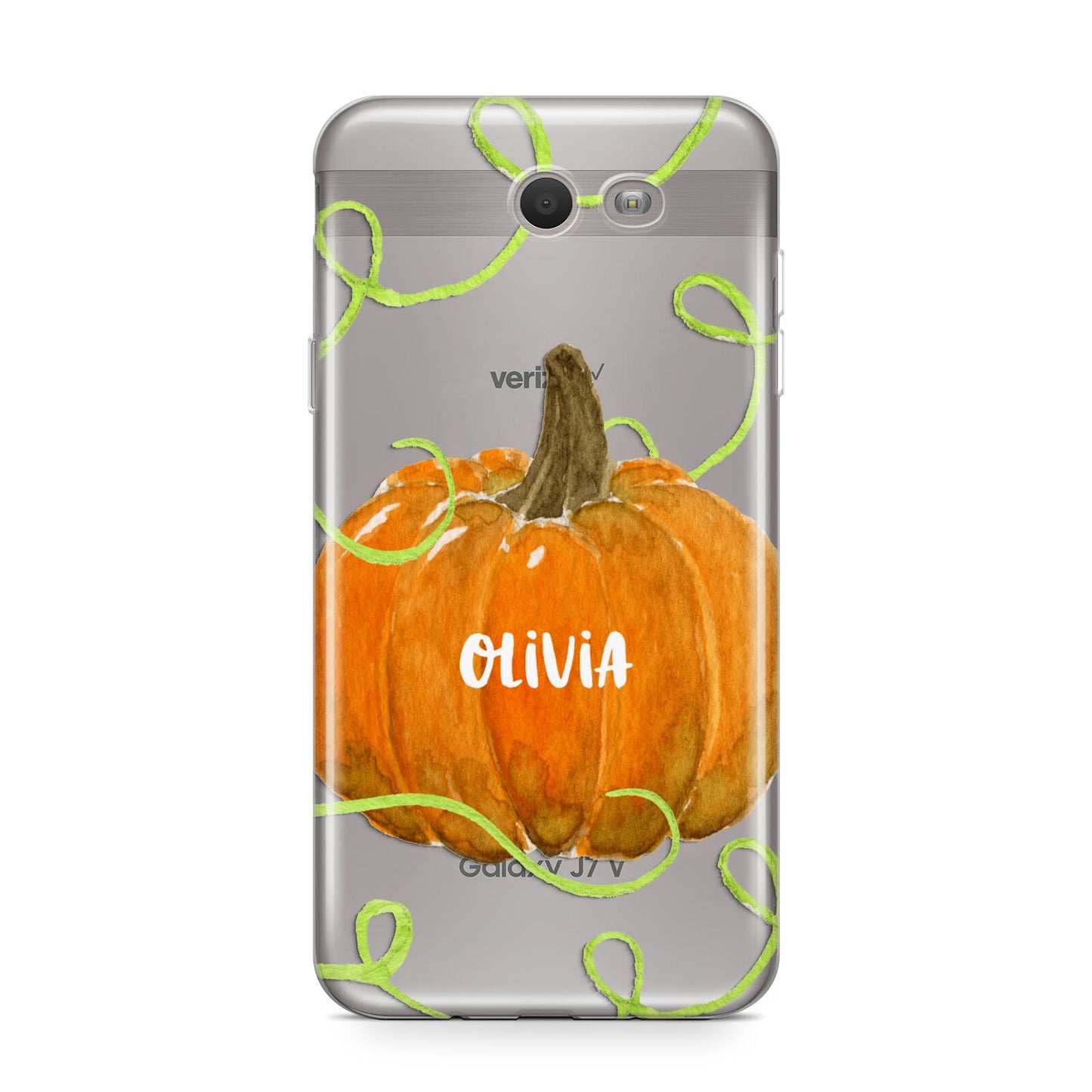 Halloween Pumpkin Personalised Samsung Galaxy J7 2017 Case