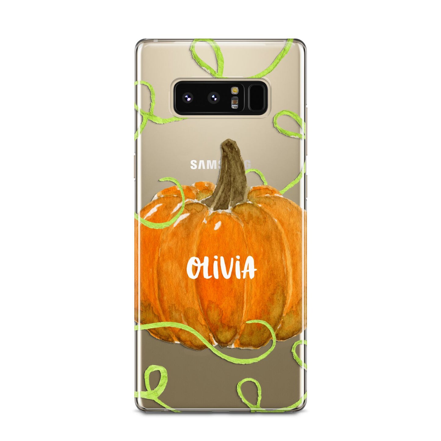 Halloween Pumpkin Personalised Samsung Galaxy Note 8 Case