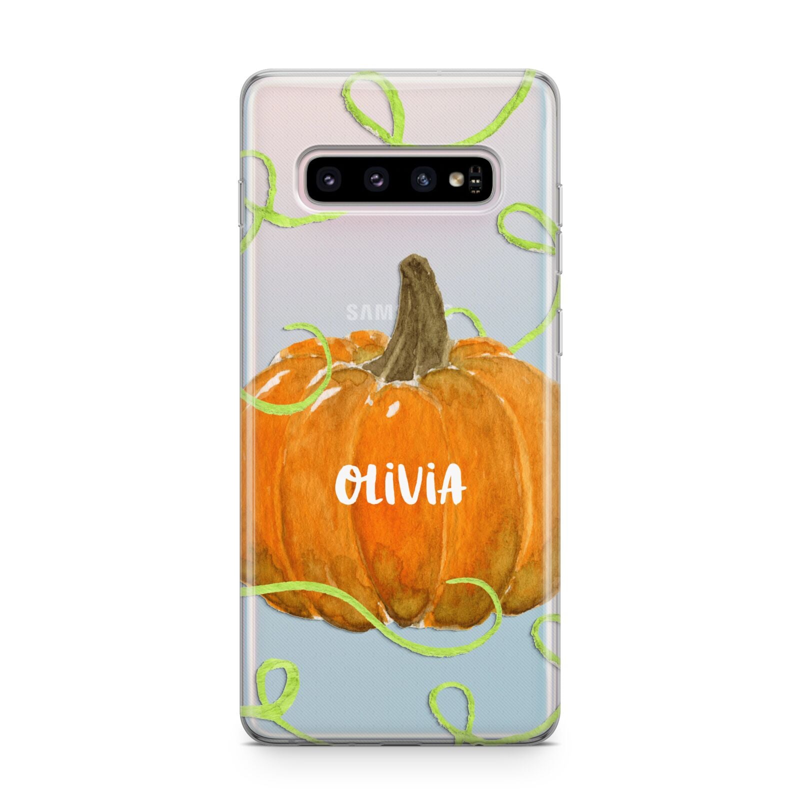 Halloween Pumpkin Personalised Samsung Galaxy S10 Plus Case