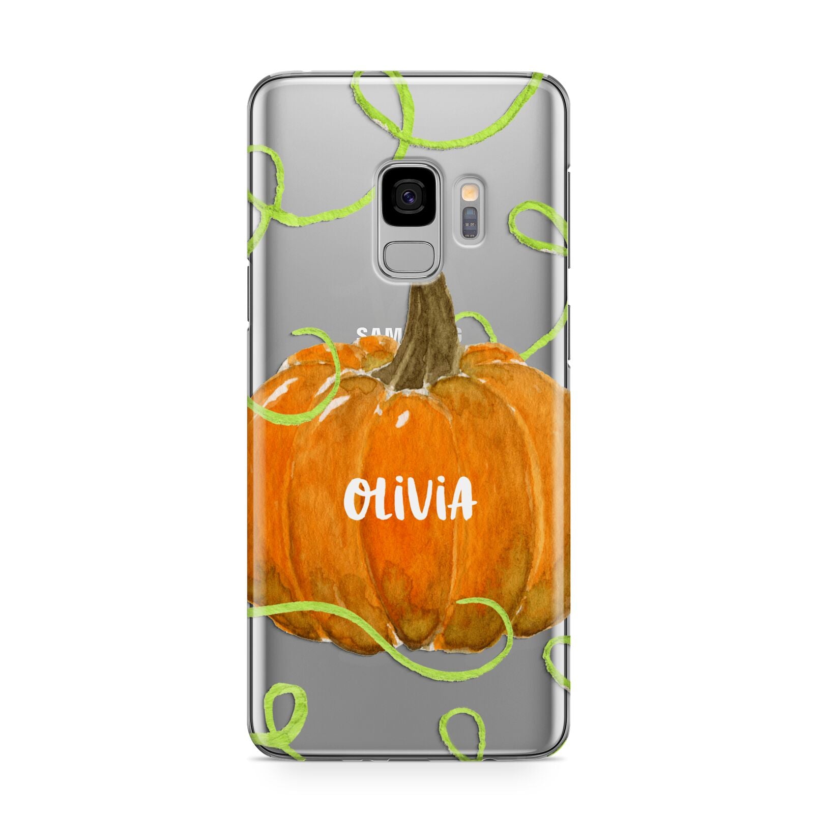 Halloween Pumpkin Personalised Samsung Galaxy S9 Case