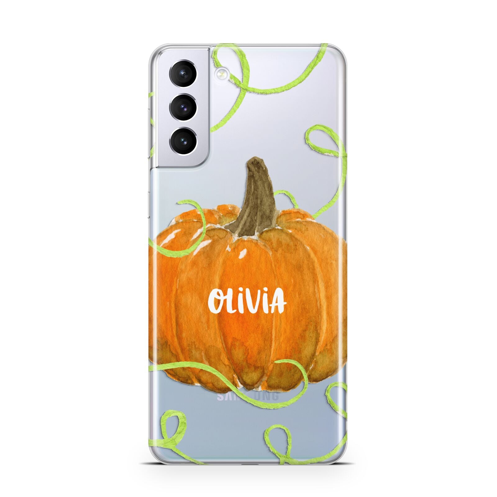 Halloween Pumpkin Personalised Samsung S21 Plus Case