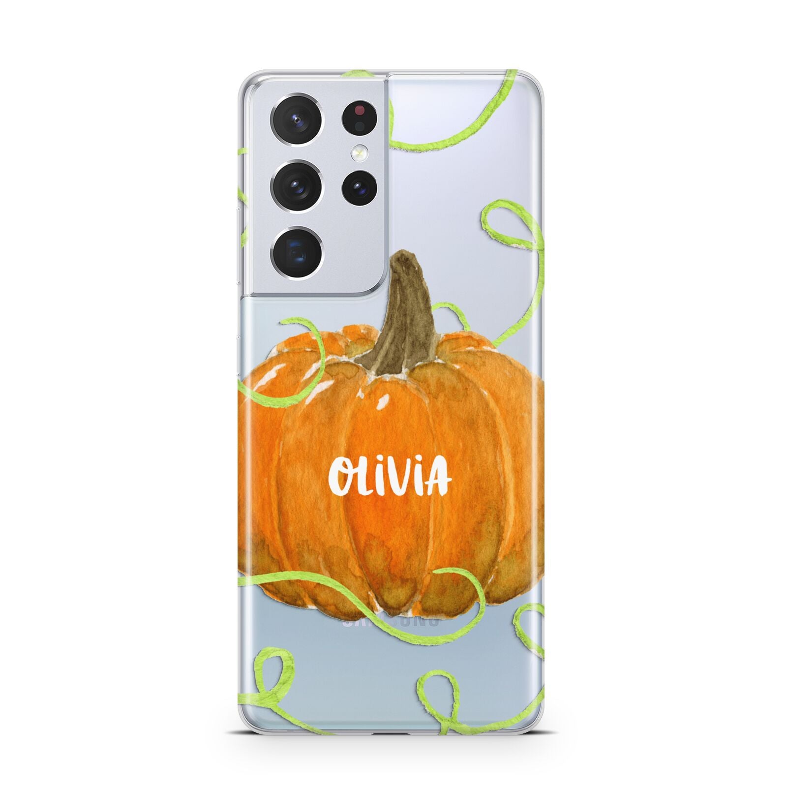 Halloween Pumpkin Personalised Samsung S21 Ultra Case