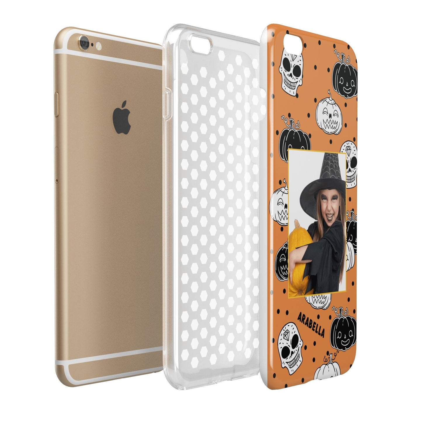 Halloween Pumpkins Photo Upload Apple iPhone 6 Plus 3D Tough Case Expand Detail Image