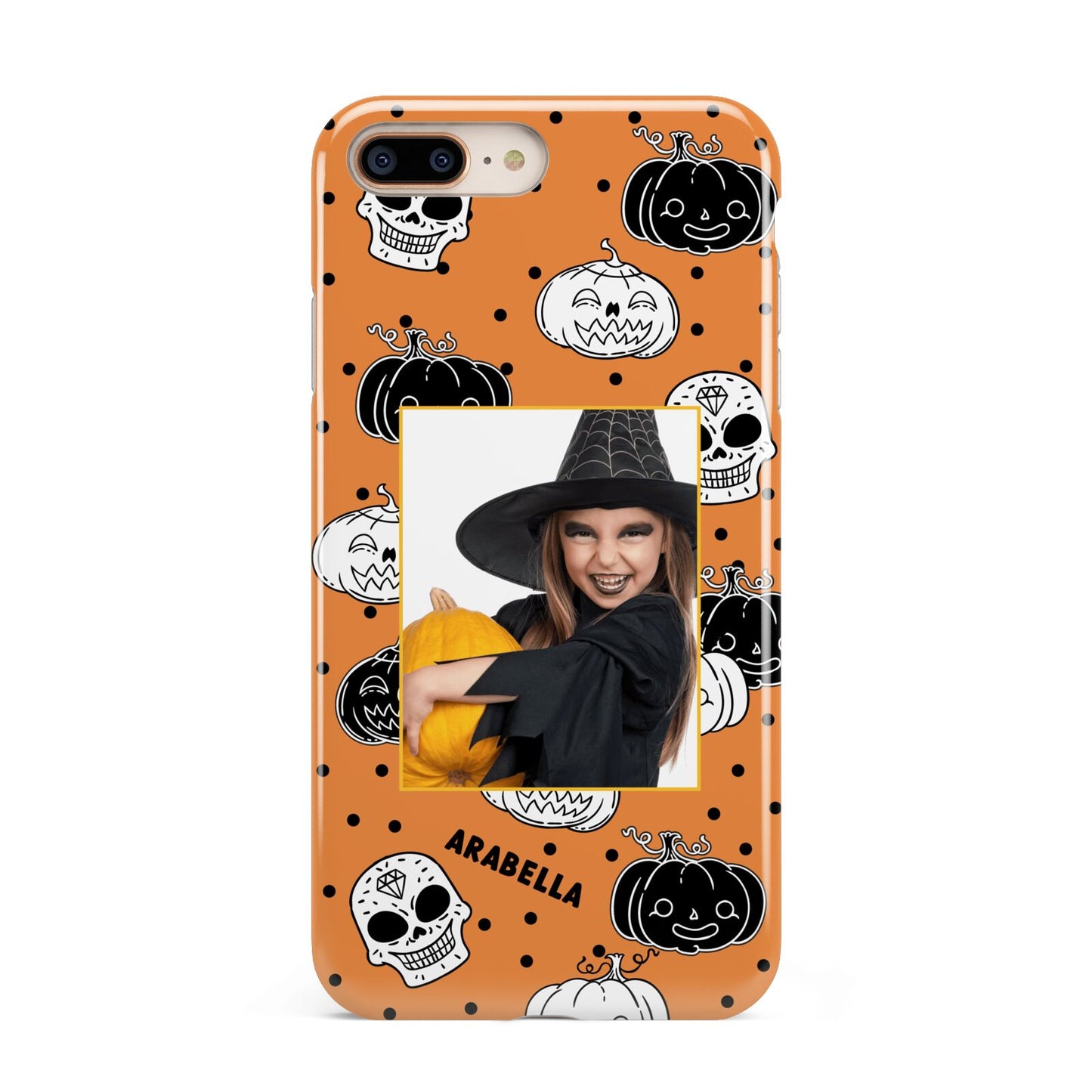 Halloween Pumpkins Photo Upload Apple iPhone 7 8 Plus 3D Tough Case