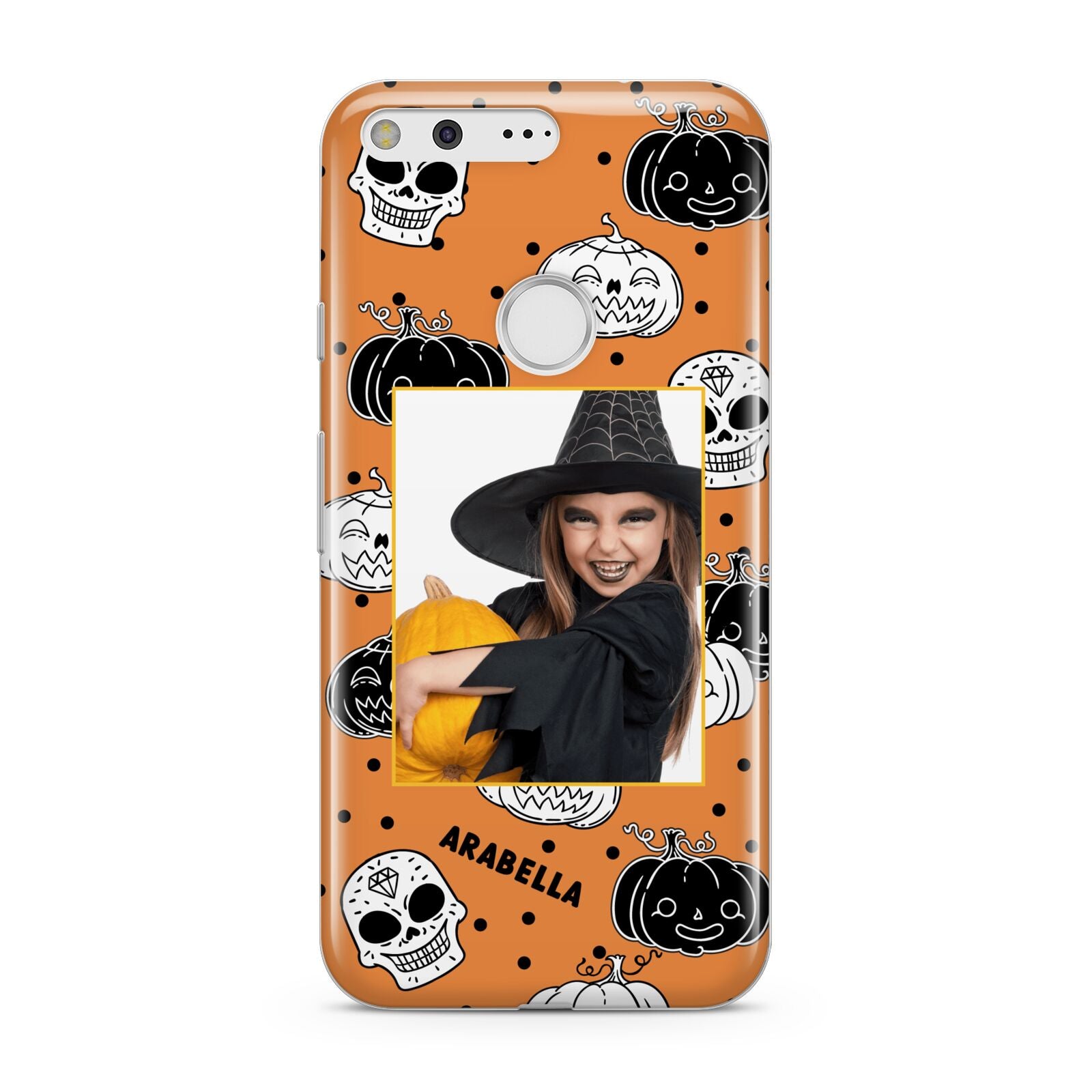 Halloween Pumpkins Photo Upload Google Pixel Case