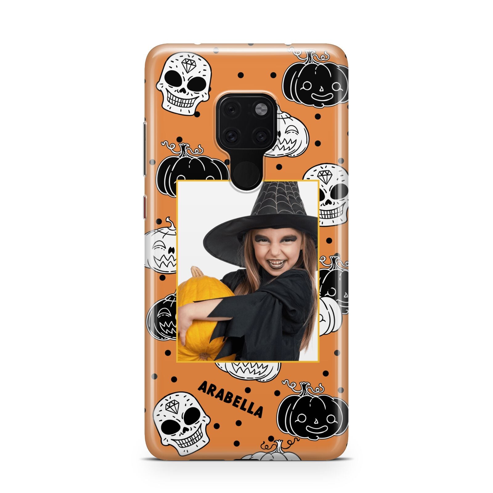 Halloween Pumpkins Photo Upload Huawei Mate 20 Phone Case