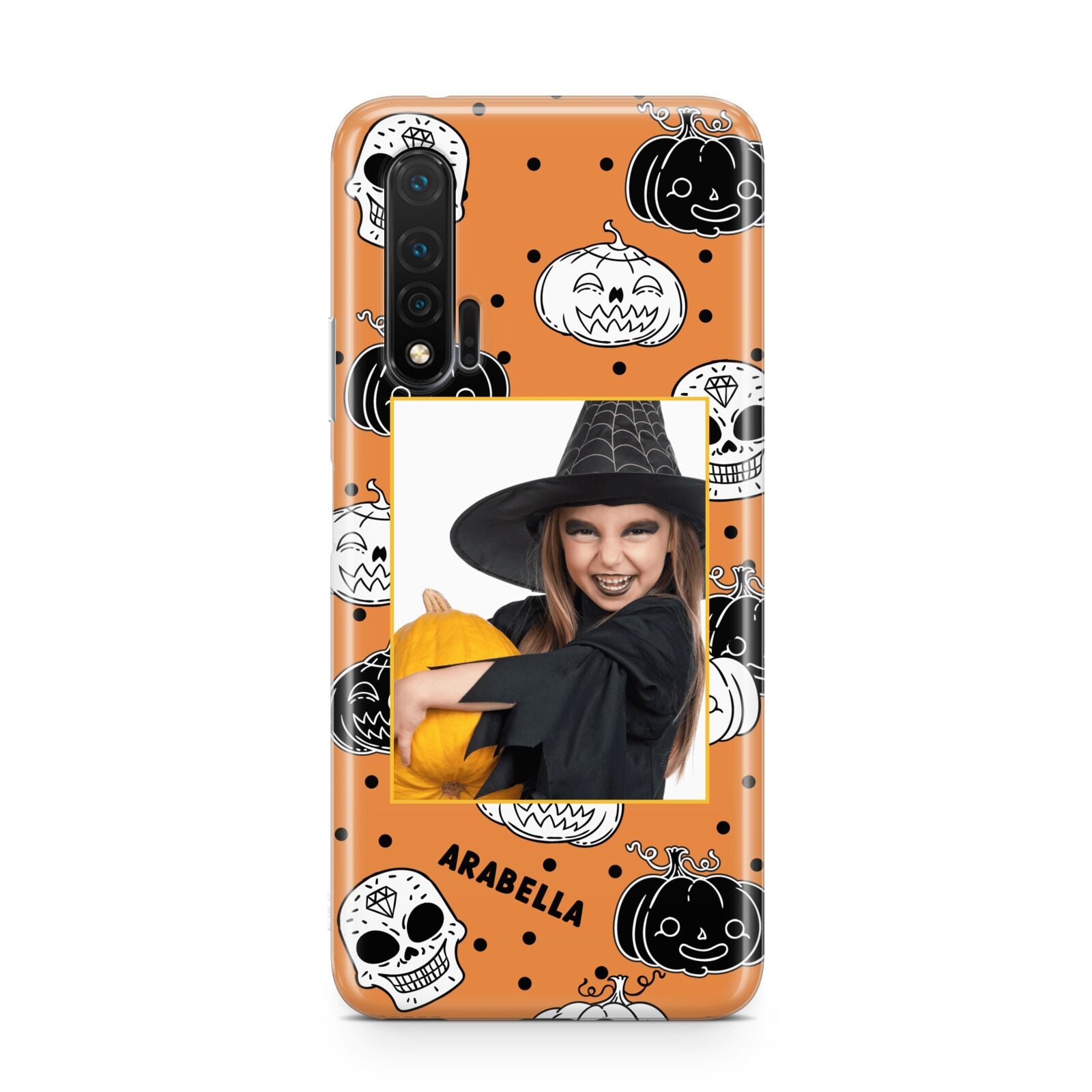 Halloween Pumpkins Photo Upload Huawei Nova 6 Phone Case