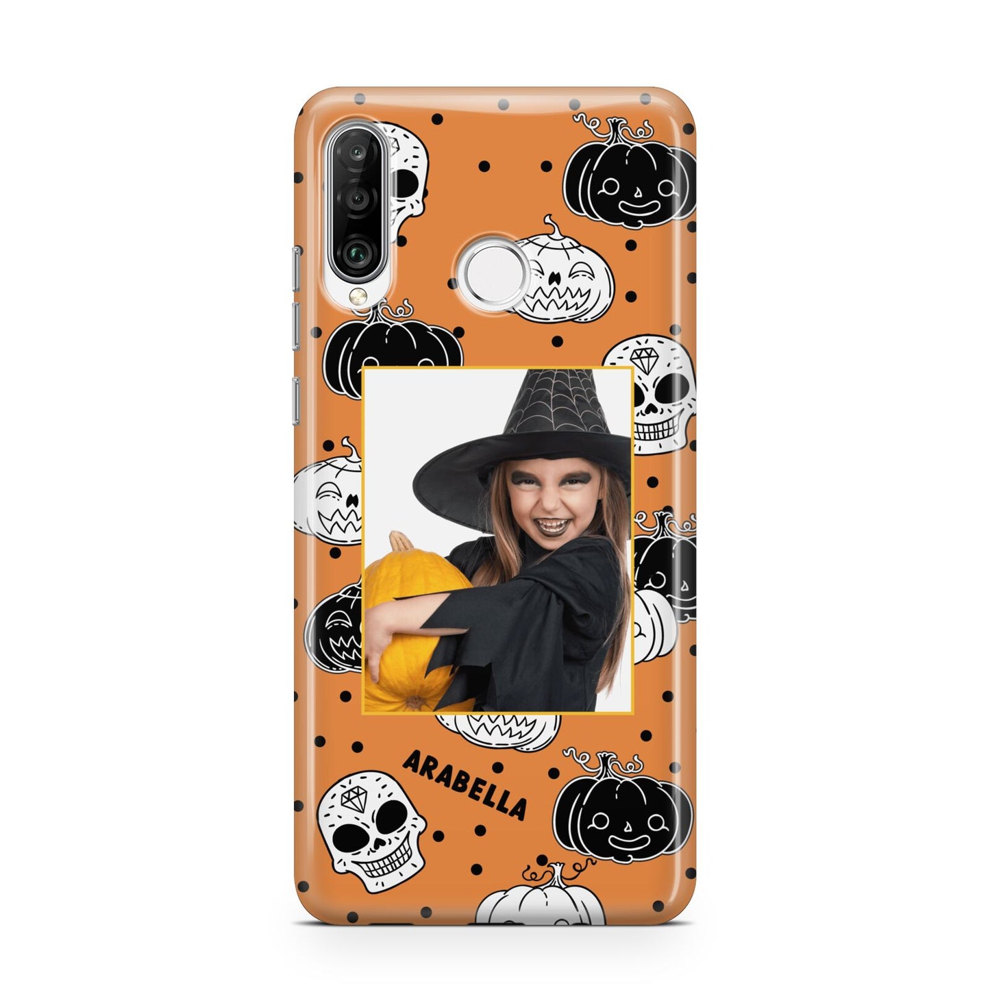 Halloween Pumpkins Photo Upload Huawei P30 Lite Phone Case