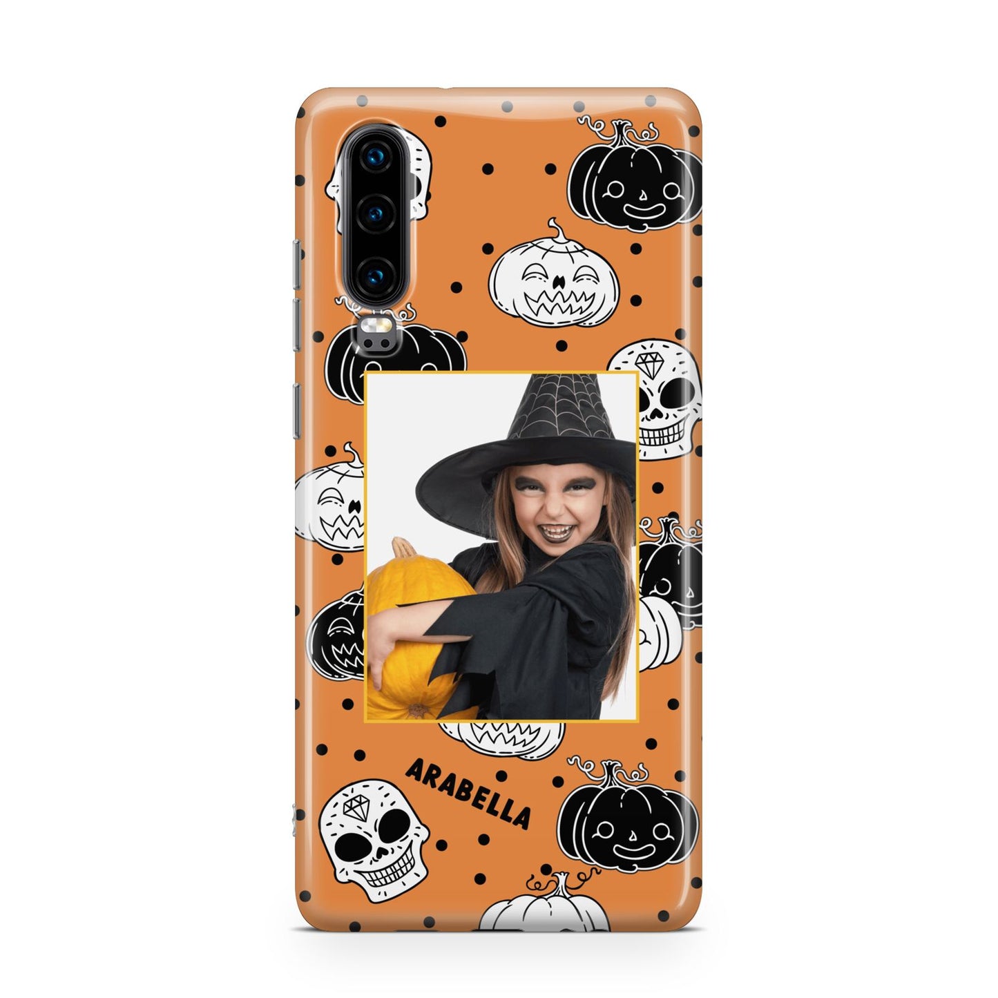 Halloween Pumpkins Photo Upload Huawei P30 Phone Case