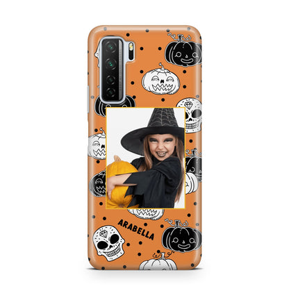 Halloween Pumpkins Photo Upload Huawei P40 Lite 5G Phone Case