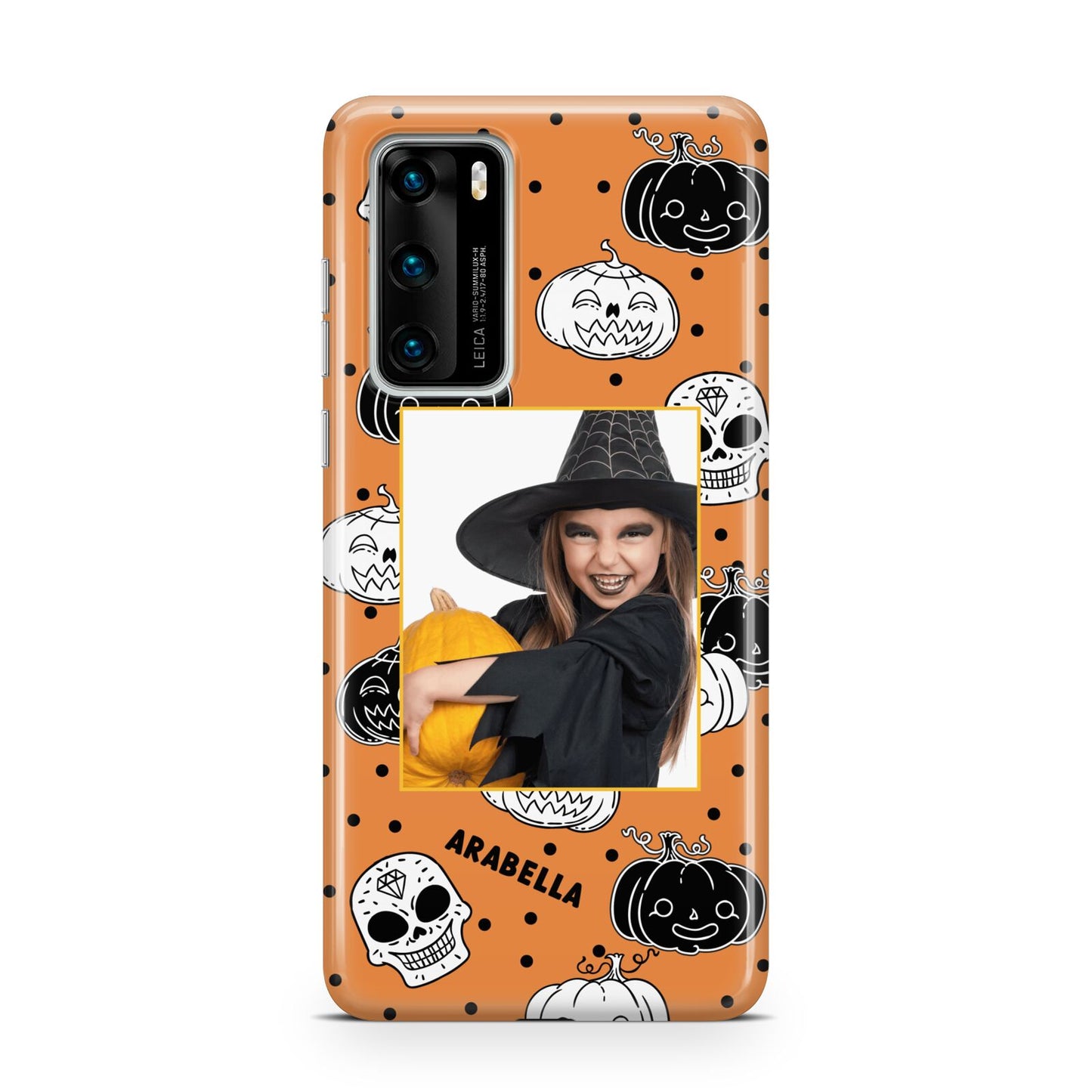 Halloween Pumpkins Photo Upload Huawei P40 Phone Case