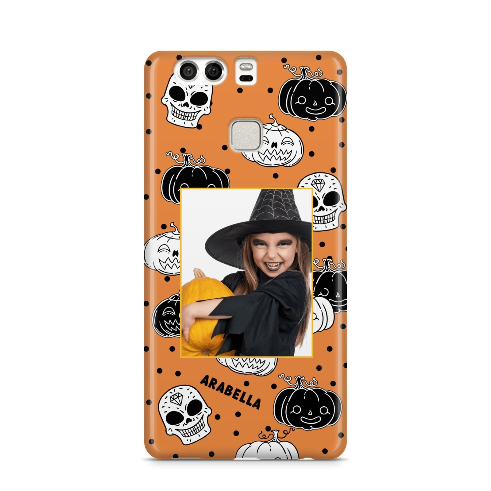 Halloween Pumpkins Photo Upload Huawei P9 Case