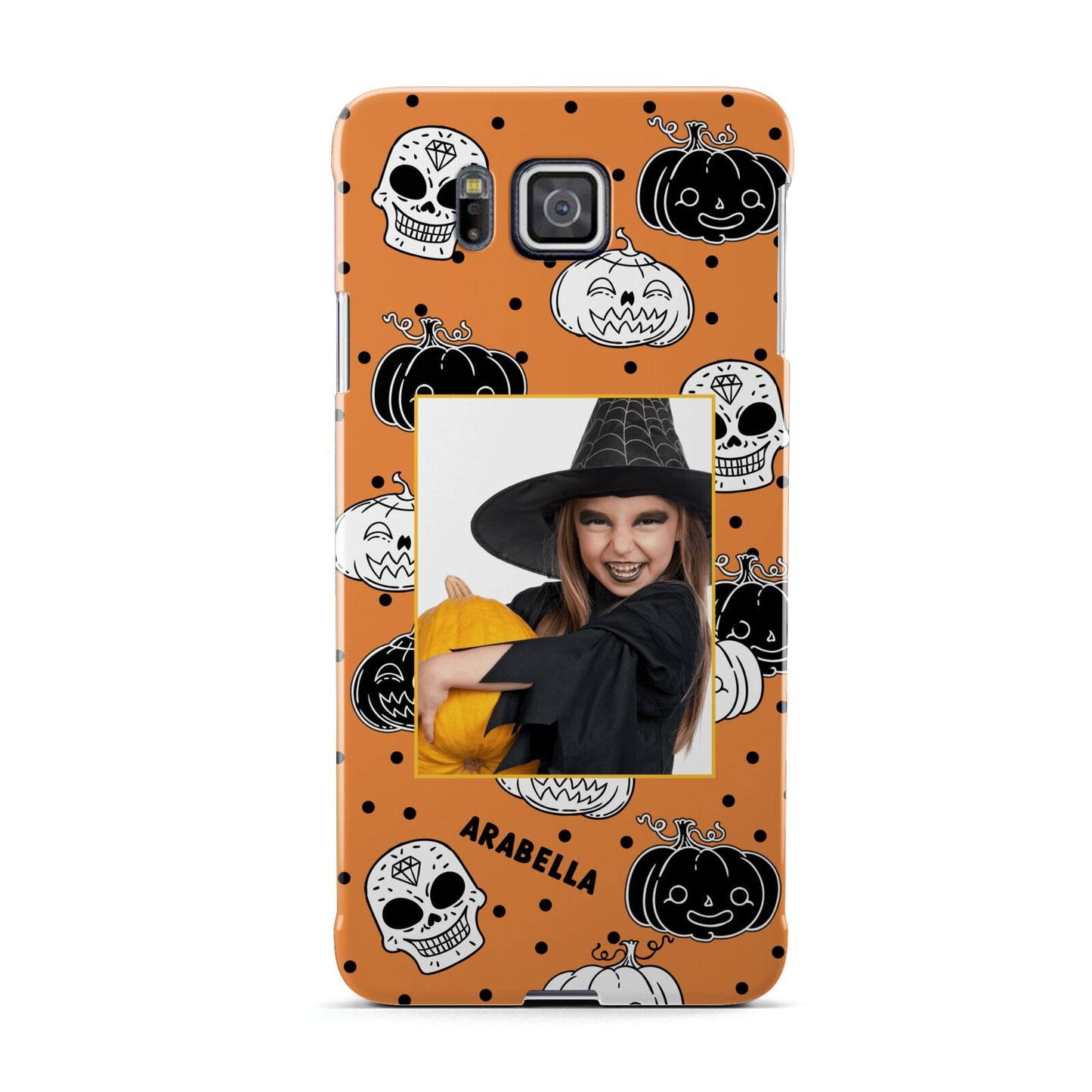 Halloween Pumpkins Photo Upload Samsung Galaxy Alpha Case