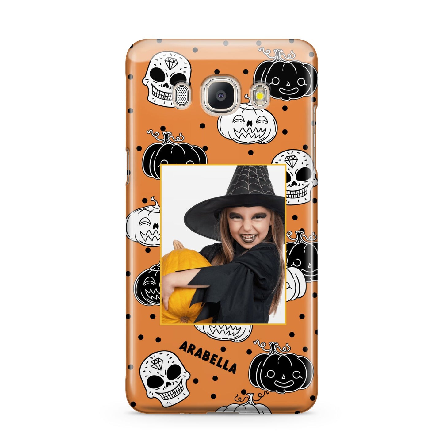 Halloween Pumpkins Photo Upload Samsung Galaxy J5 2016 Case