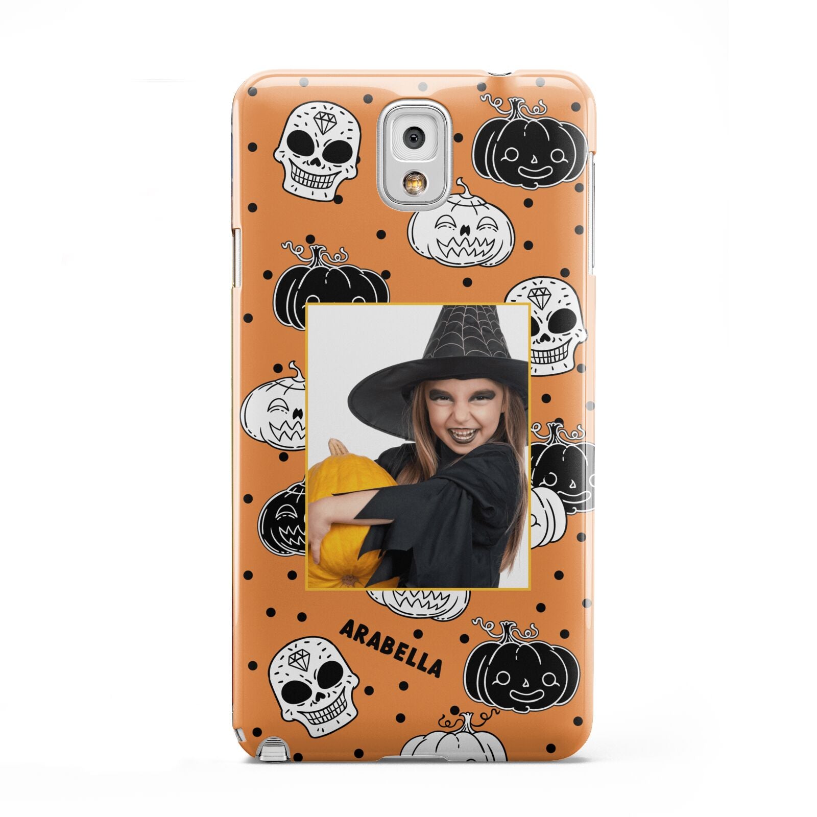 Halloween Pumpkins Photo Upload Samsung Galaxy Note 3 Case