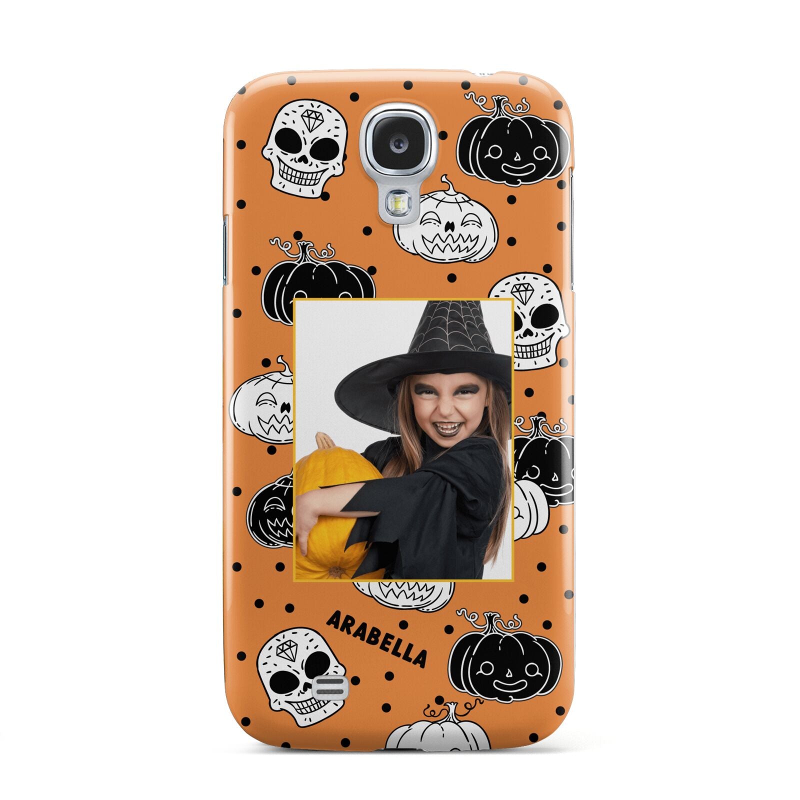 Halloween Pumpkins Photo Upload Samsung Galaxy S4 Case