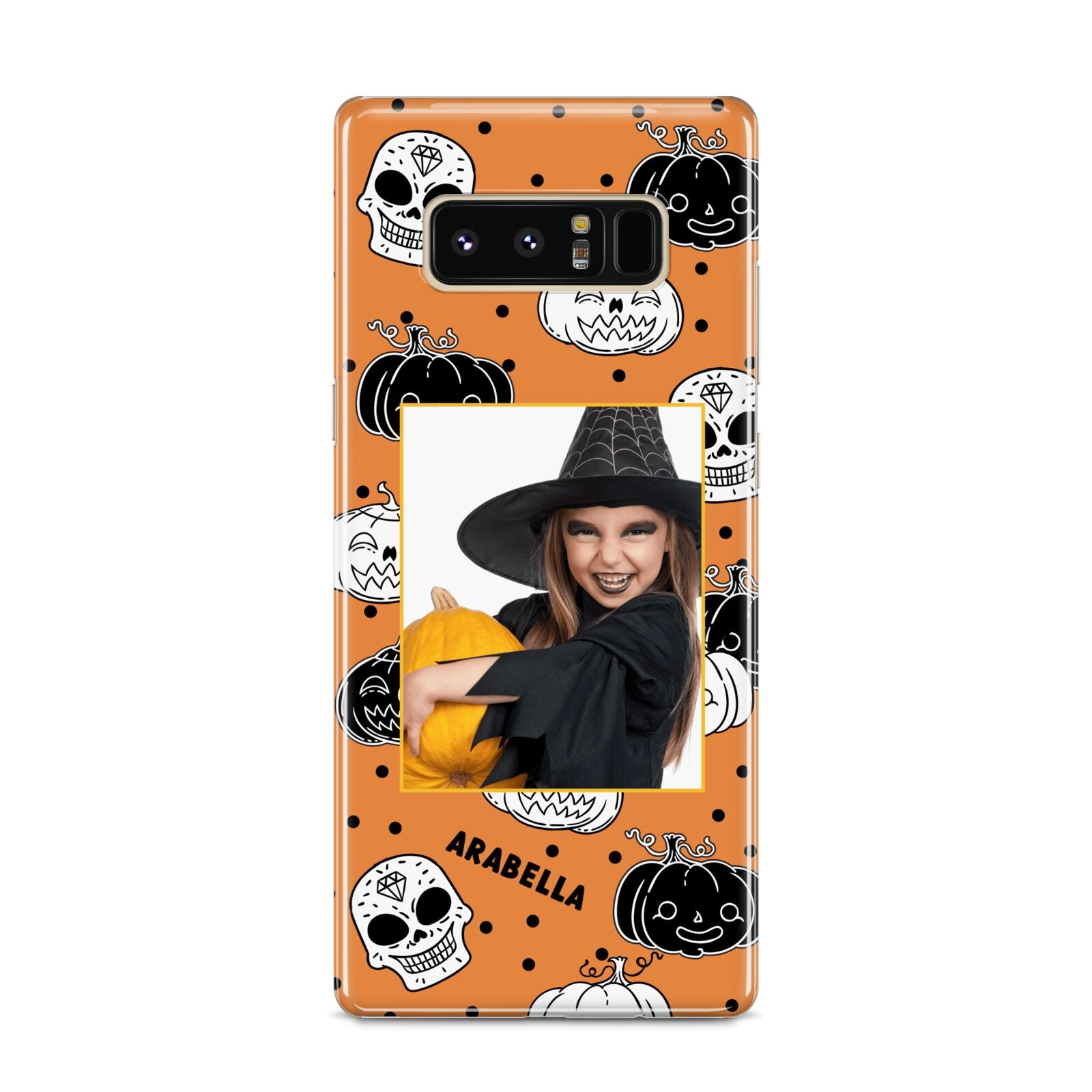 Halloween Pumpkins Photo Upload Samsung Galaxy S8 Case