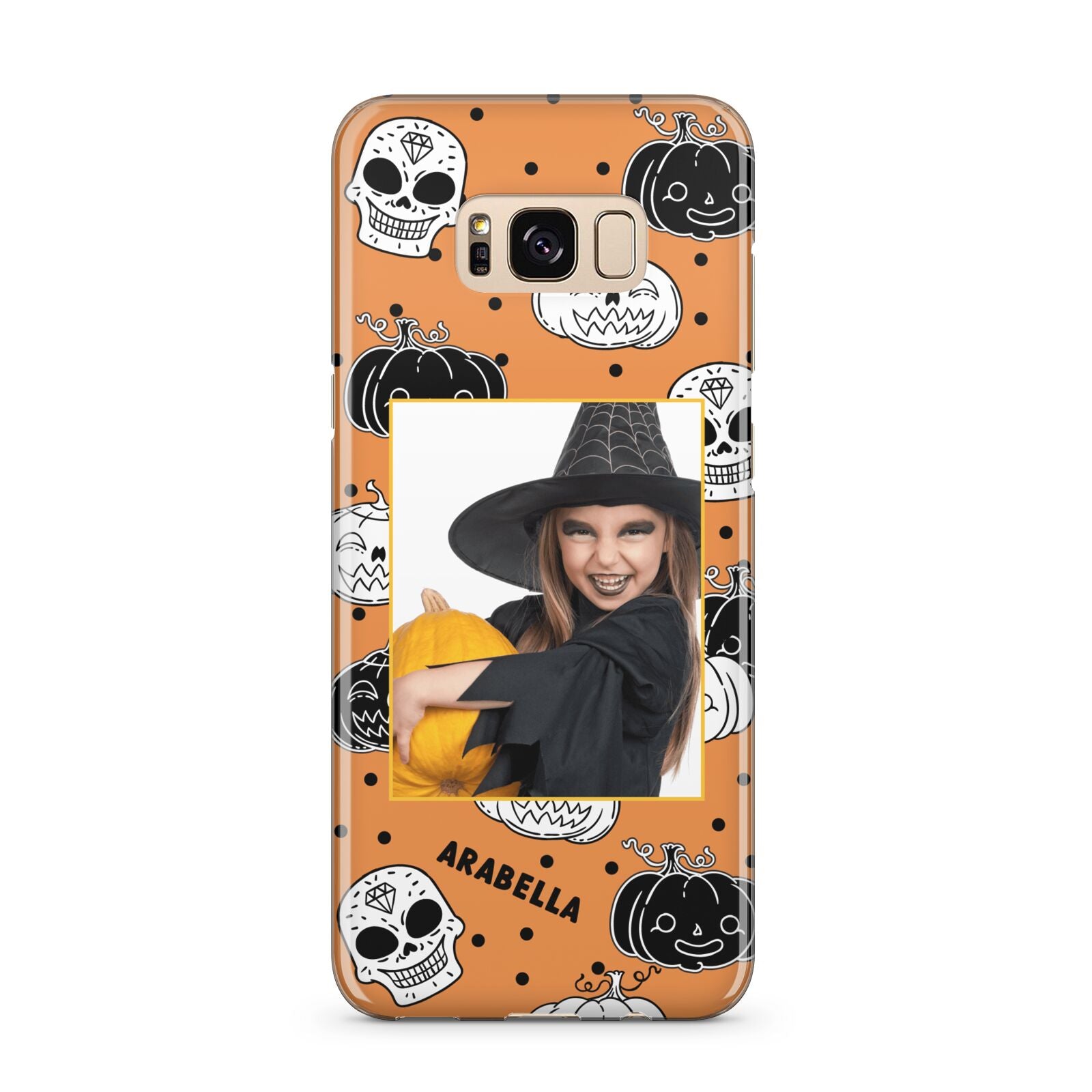 Halloween Pumpkins Photo Upload Samsung Galaxy S8 Plus Case