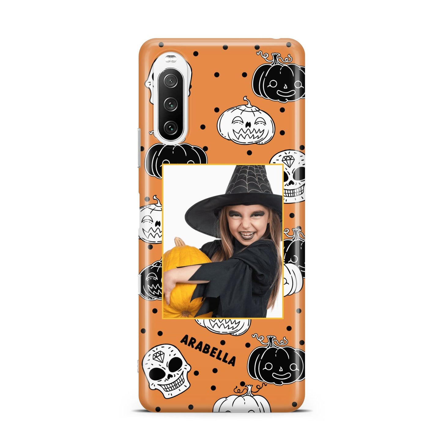 Halloween Pumpkins Photo Upload Sony Xperia 10 III Case